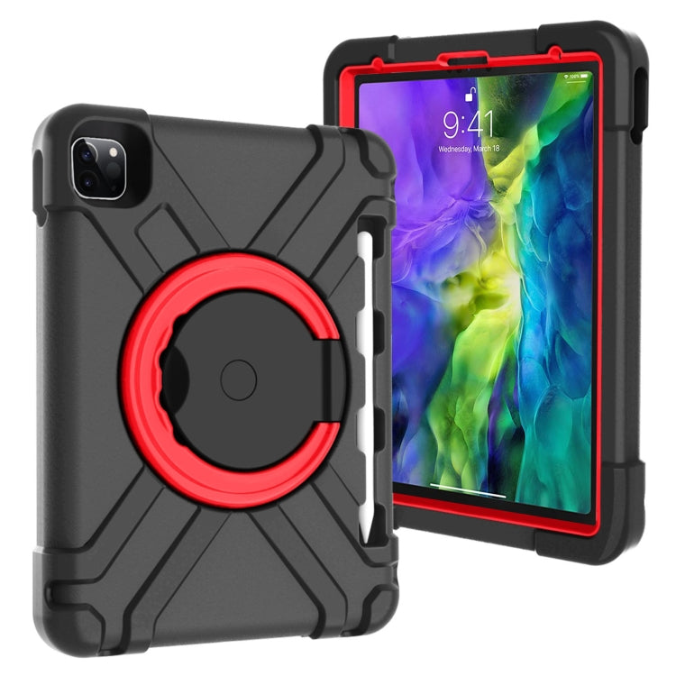 PC + Silicone Shockproof Combination Case with 360 Degree Rotating Holder & Handle