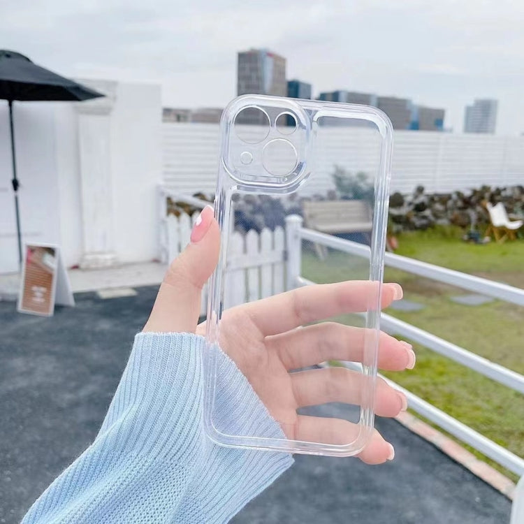 Space Fine Hole Transparent TPU Shockproof Protective Case, For iPhone 14