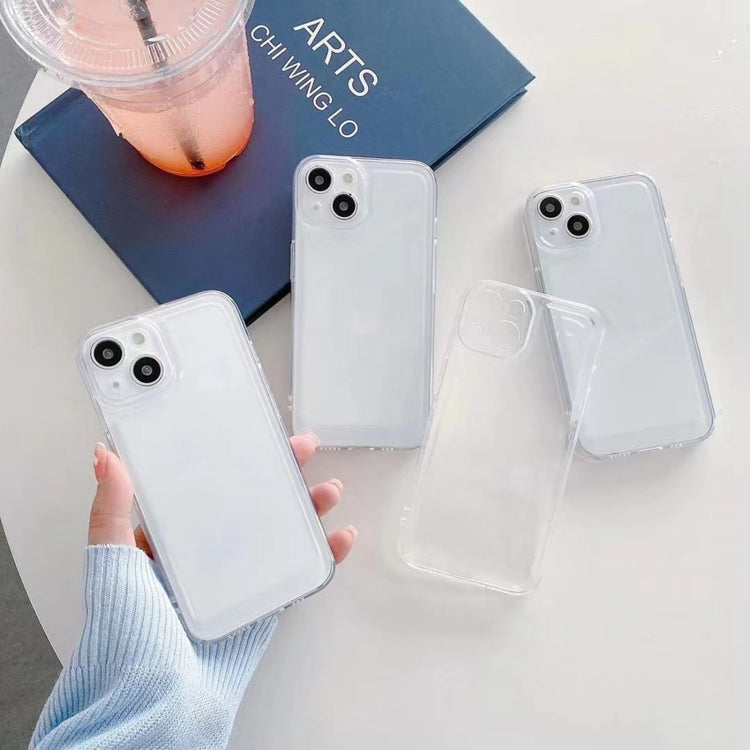 Space Fine Hole Transparent TPU Shockproof Protective Case, For iPhone 14