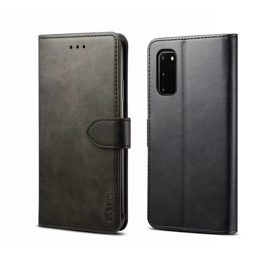 GUSSIM leather flip case with card slots and wallet for Galaxy A10s phone