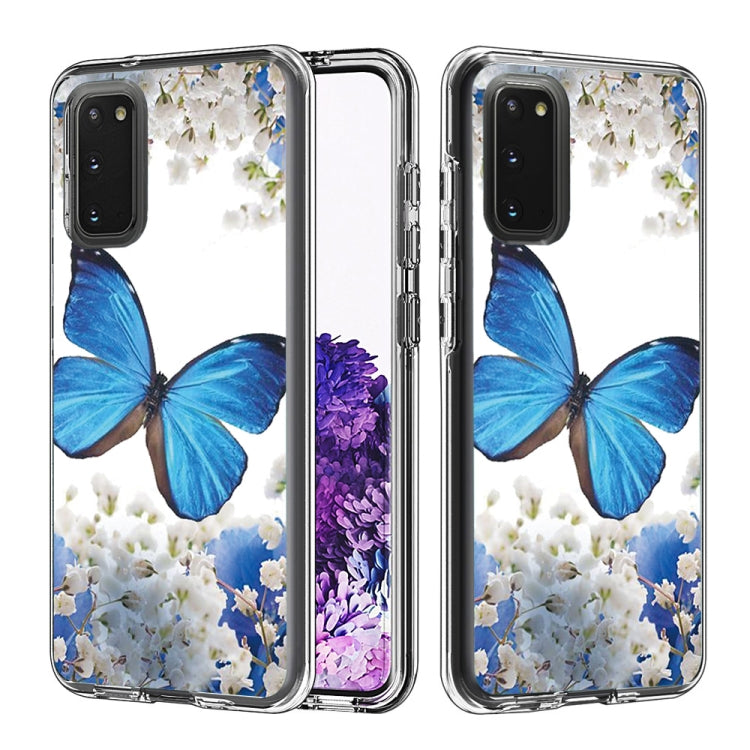 2 In 1 PC + TPU Card Pattern Transparent Protective Case, For Galaxy S20, For Galaxy S20+