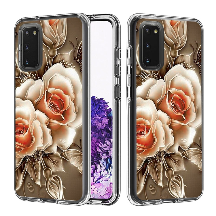 2 In 1 PC + TPU Card Pattern Transparent Protective Case, For Galaxy S20, For Galaxy S20+