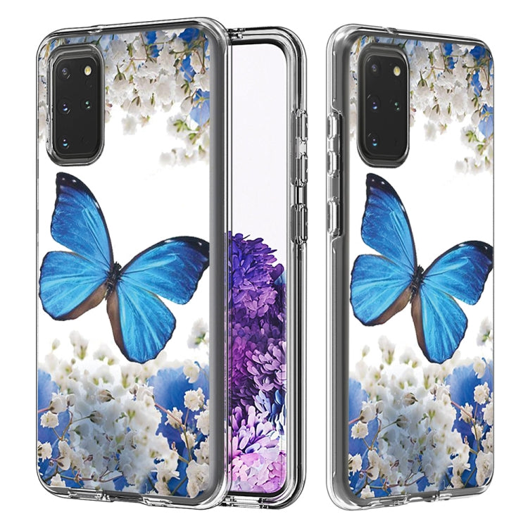 2 In 1 PC + TPU Card Pattern Transparent Protective Case, For Galaxy S20, For Galaxy S20+