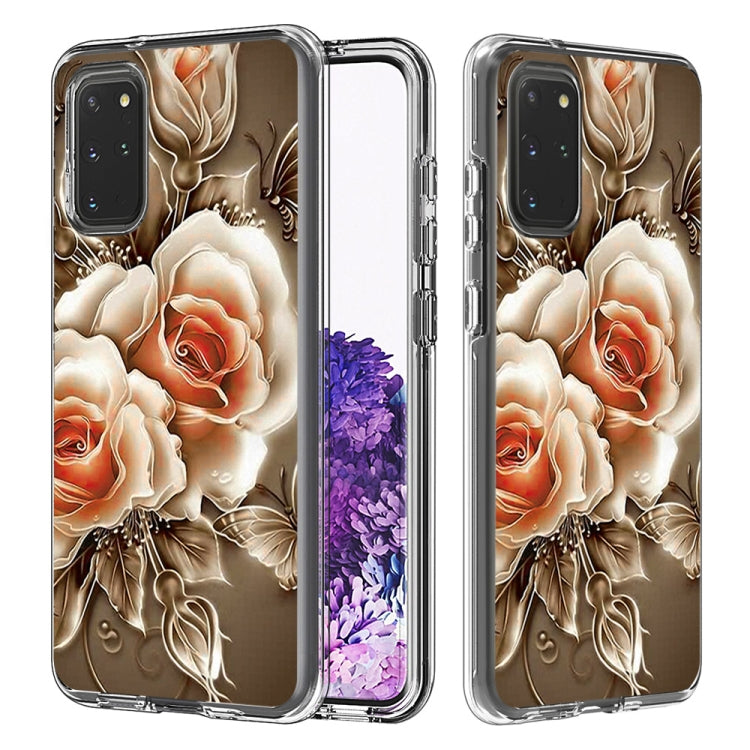 2 In 1 PC + TPU Card Pattern Transparent Protective Case, For Galaxy S20, For Galaxy S20+
