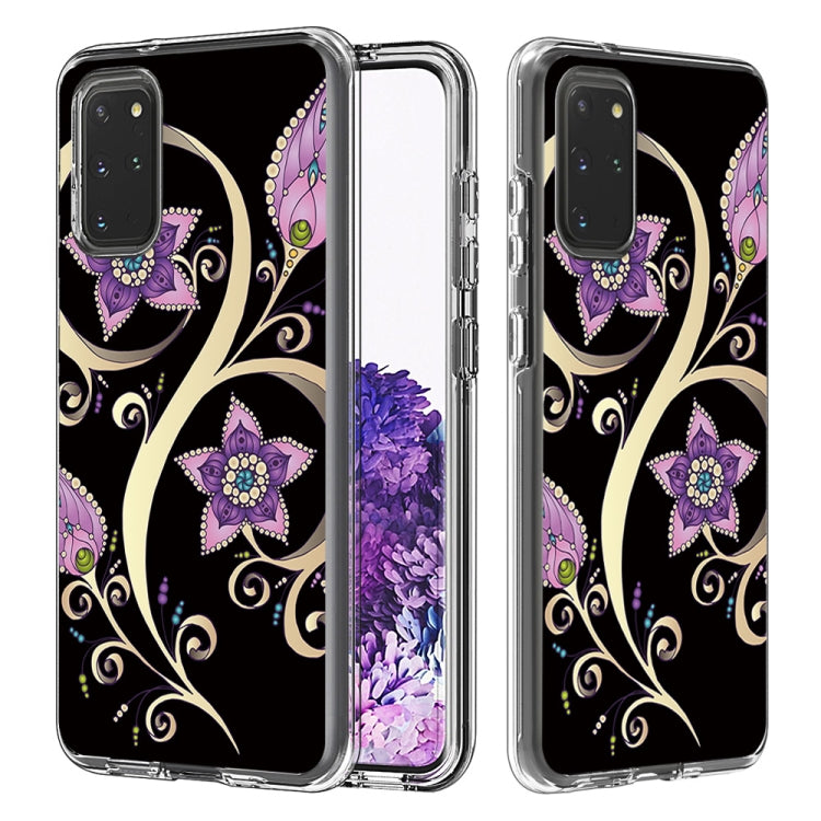 2 In 1 PC + TPU Card Pattern Transparent Protective Case, For Galaxy S20, For Galaxy S20+