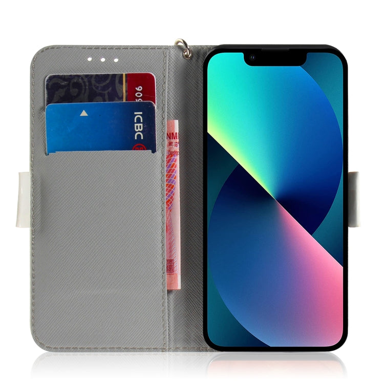 3D Colored Horizontal Flip Leather Phone Case, For iPhone 14, For iPhone 14 Plus