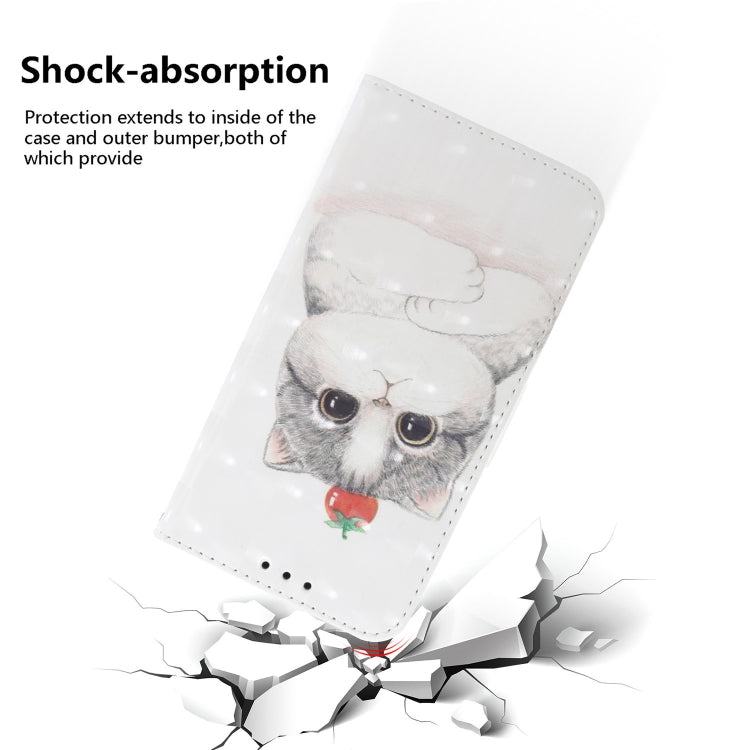 3D Colored Horizontal Flip Leather Phone Case, For iPhone 14 Pro, For iPhone 14 Pro Max