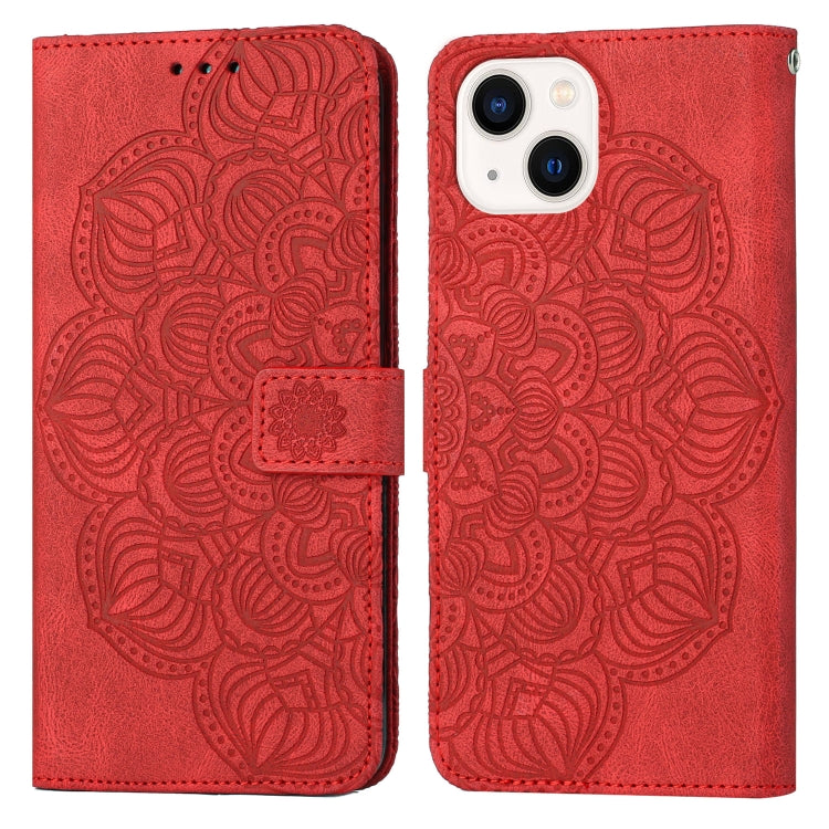 Mandala Embossed Flip Leather Phone Case