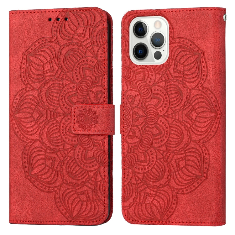 Mandala Embossed Flip Leather Phone Case