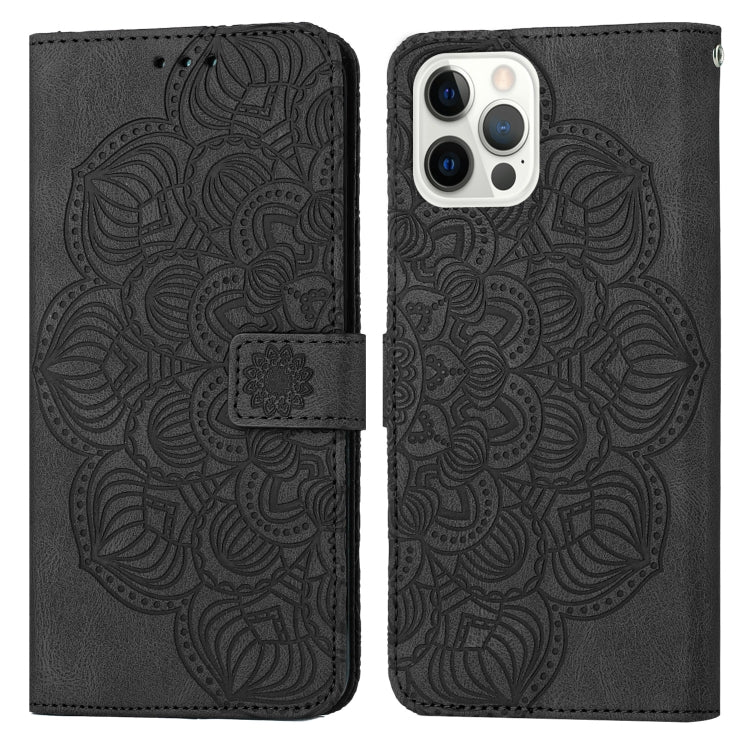 Mandala Embossed Flip Leather Phone Case