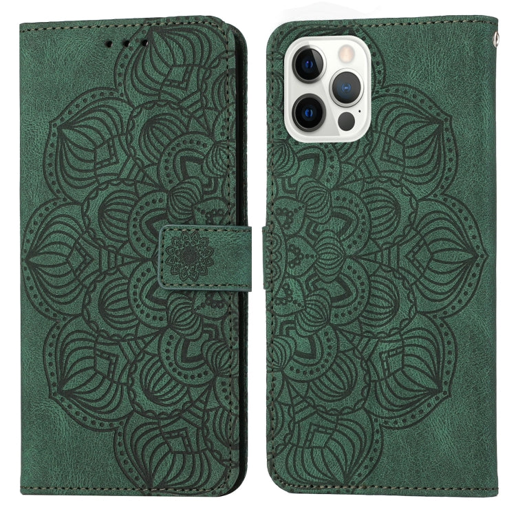 Mandala Embossed Flip Leather Phone Case