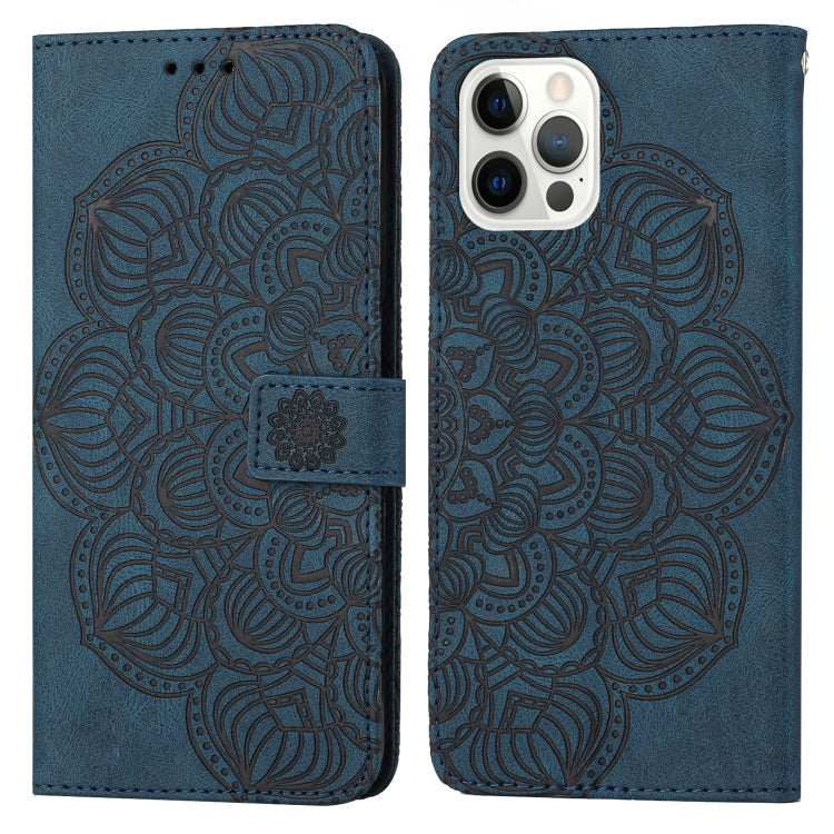 Mandala Embossed Flip Leather Phone Case