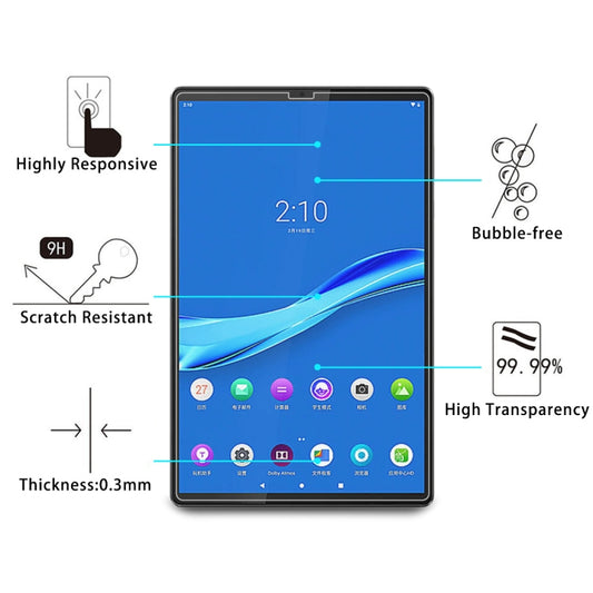 Crystal clear protective glass sheet compatible with Headwolf Fpad5 Pro tablet device