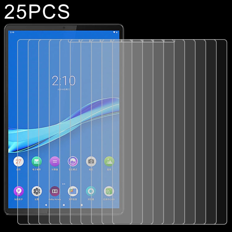 Lot de 25 films en verre trempé antidéflagrants 9H (0,3 mm) pour Lenovo M10 Plus X606, Galaxy Tab A 8.4 (2020) T307 et Headwolf Fpad5 Pro