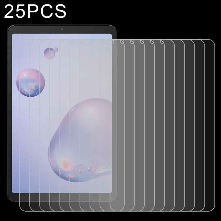 Lot de 25 films en verre trempé antidéflagrants 9H (0,3 mm) pour Lenovo M10 Plus X606, Galaxy Tab A 8.4 (2020) T307 et Headwolf Fpad5 Pro