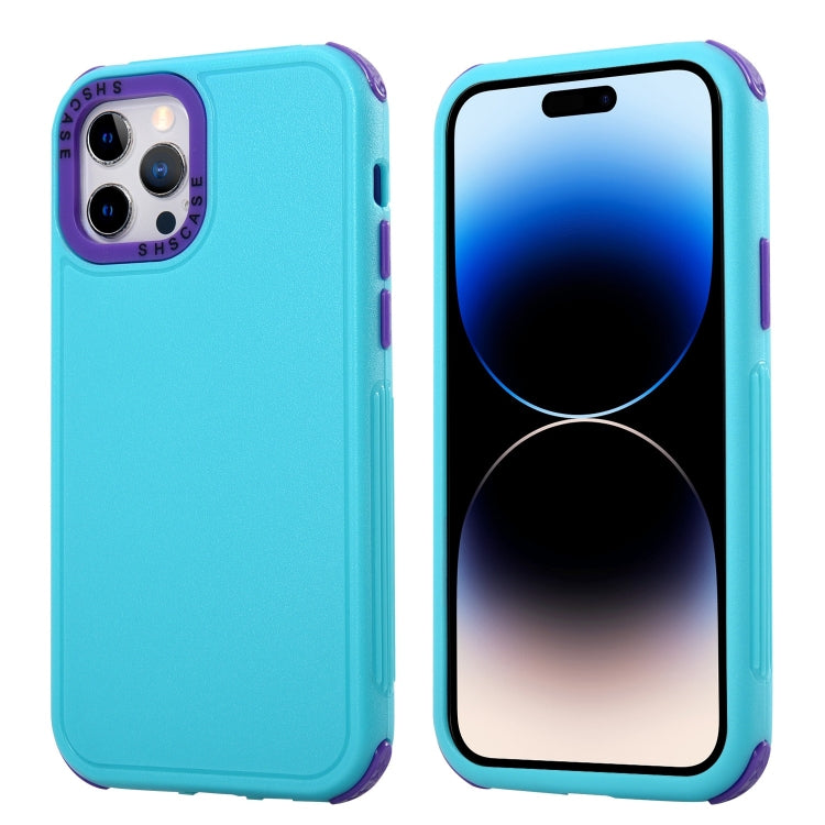 3 in 1 Four Corner Shockproof Phone Case, For iPhone 14 Pro Max, For iPhone 14 Pro