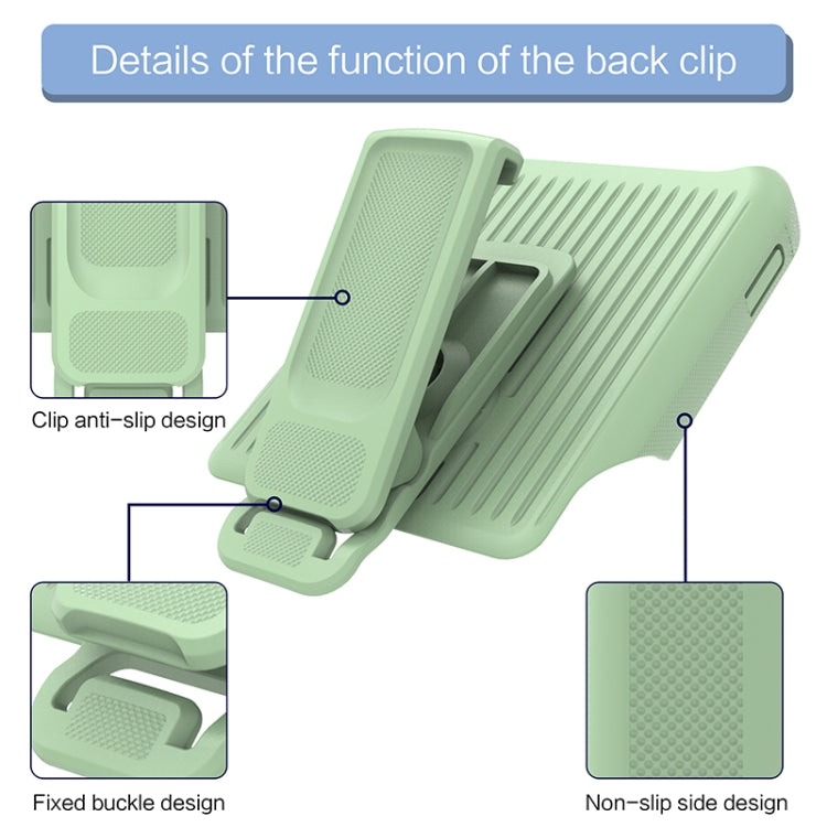 Explorer Series Back Clip Holder PC Phone Case, For iPhone 14 Pro Max