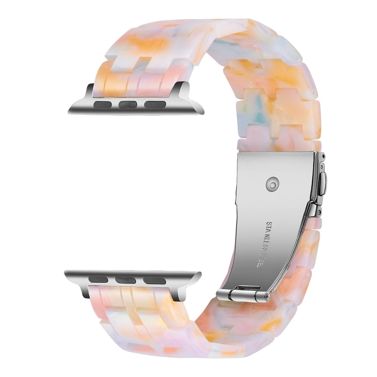 Five-bead Resin Watch Band For Apple Watch Series, 7 45mm / 6&SE&5&4 44mm / 3&2&1 42mm, 7 41mm / 6&SE&5&4 40mm / 3&2&1 38mm