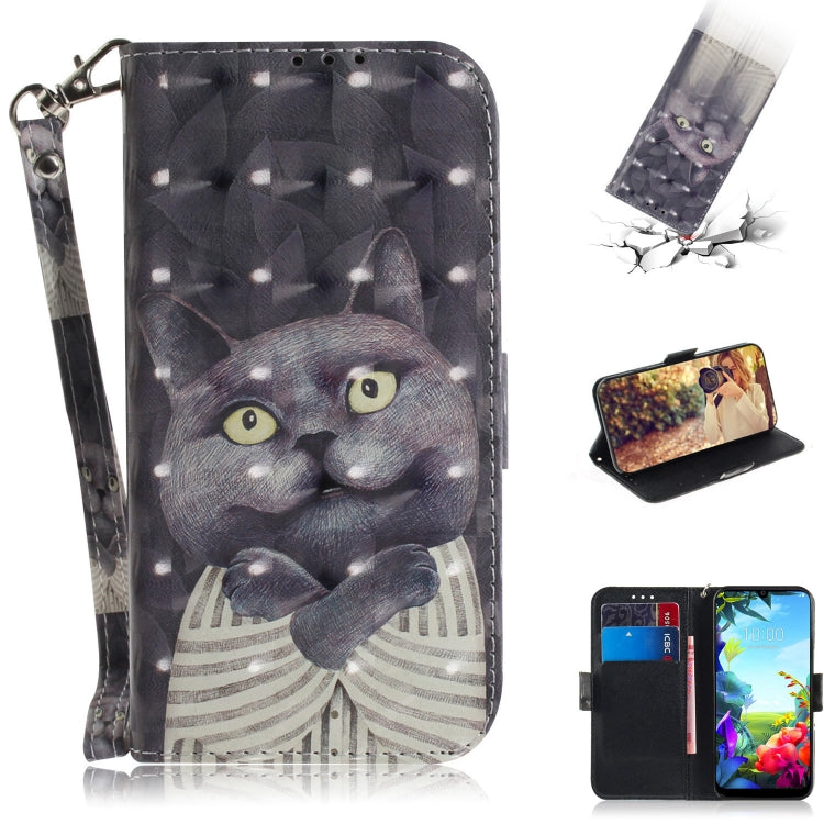 3D Formula Pattern Magnetic Attraction Horizontal Flip Leather Case with Lanyard, Support Holder & Card Slot & Wallet, For LG K40S, For Xiaomi Redmi Note 8T