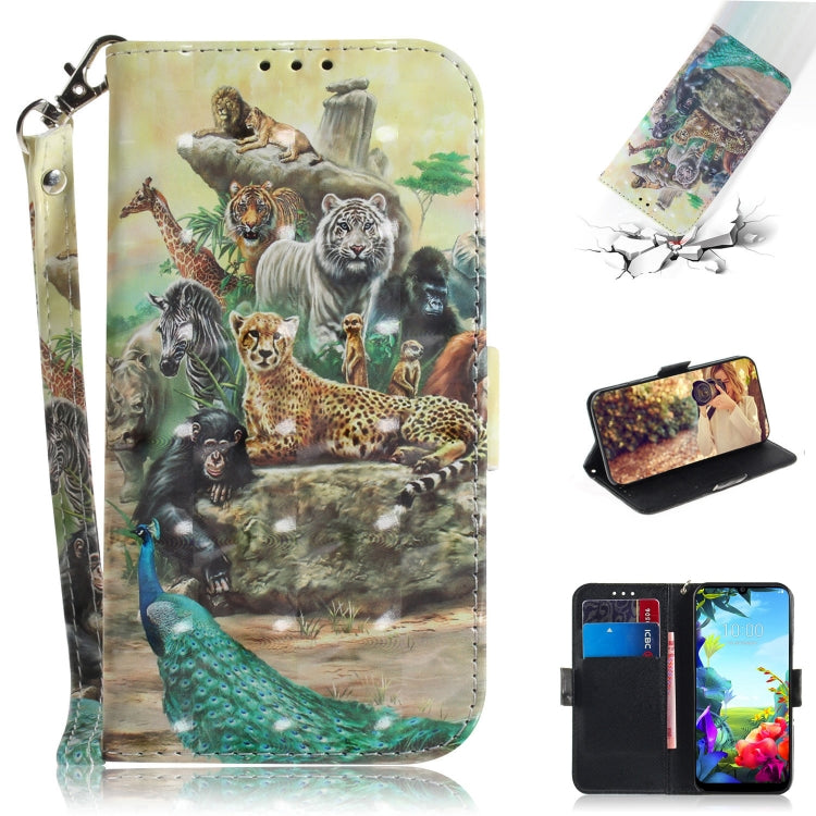 3D Formula Pattern Magnetic Attraction Horizontal Flip Leather Case with Lanyard, Support Holder & Card Slot & Wallet, For LG K40S, For Xiaomi Redmi Note 8T