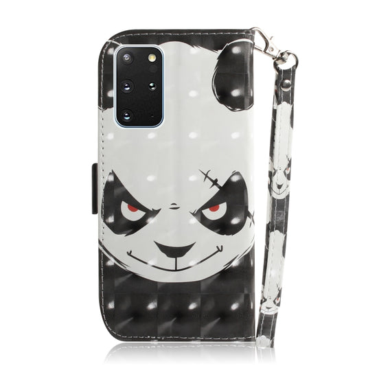 Detailed view of magnetic closure on 3D patterned Galaxy S20+ protective leather case