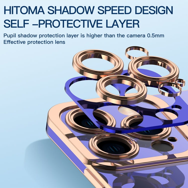 6D Electroplated Lens Protective Phone Case, For iPhone 14, For iPhone 14 Plus, For iPhone 14 Pro, For iPhone 14 Pro Max