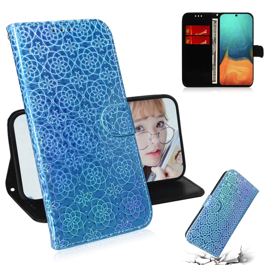 Solid Hyun magnetic flip leather case for Galaxy A71 S20 with card slot and lanyard