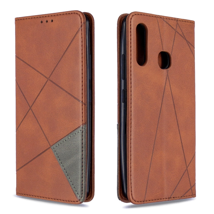 Rhombus Texture Horizontal Flip Magnetic Leather Case with Holder & Card Slots & Wallet, For Nokia 2.3, For Samsung Galaxy A41, For Samsung Galaxy A70e, For Galaxy A41, For Galaxy A70e