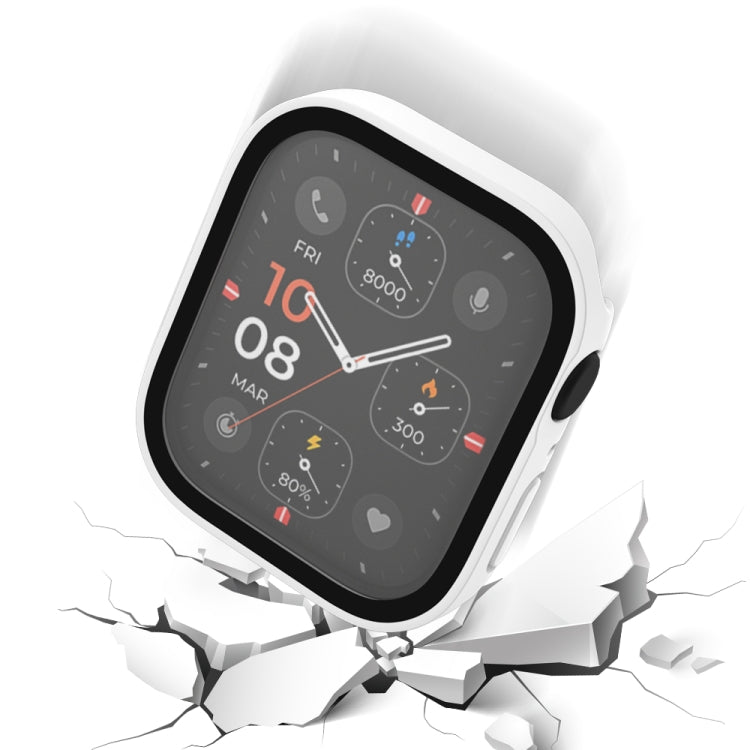 Life Waterproof Frosted 2 in 1 PC Frame + Tempered Glass Protective Case, For Apple Watch Series 9 / 8 / 7 45mm, For Apple Watch Series 9 / 8 / 7 41mm