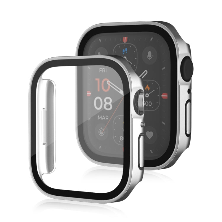 Life Waterproof Frosted 2 in 1 PC Frame + Tempered Glass Protective Case, For Apple Watch Series 9 / 8 / 7 45mm, For Apple Watch Series 9 / 8 / 7 41mm