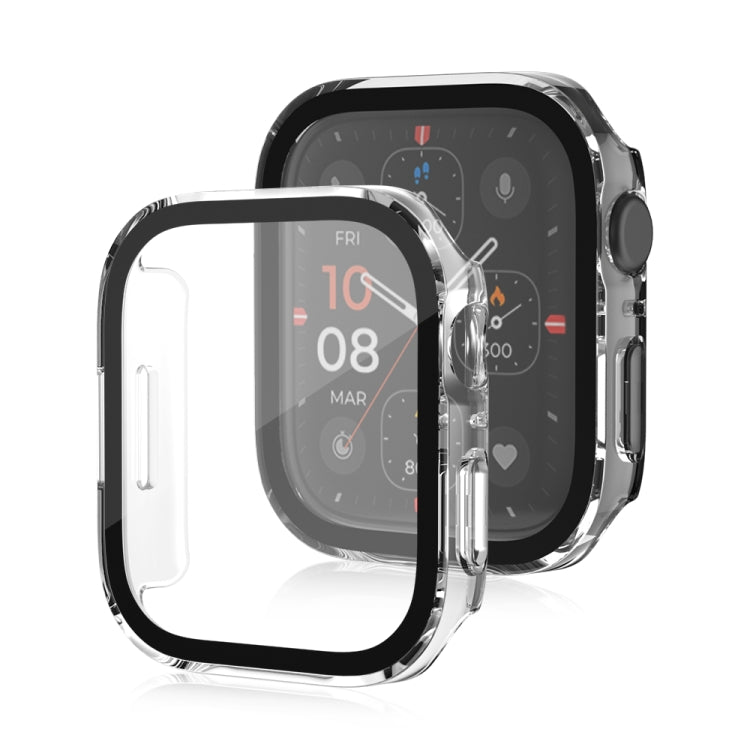 Life Waterproof Frosted 2 in 1 PC Frame + Tempered Glass Protective Case, For Apple Watch Series 9 / 8 / 7 45mm, For Apple Watch Series 9 / 8 / 7 41mm