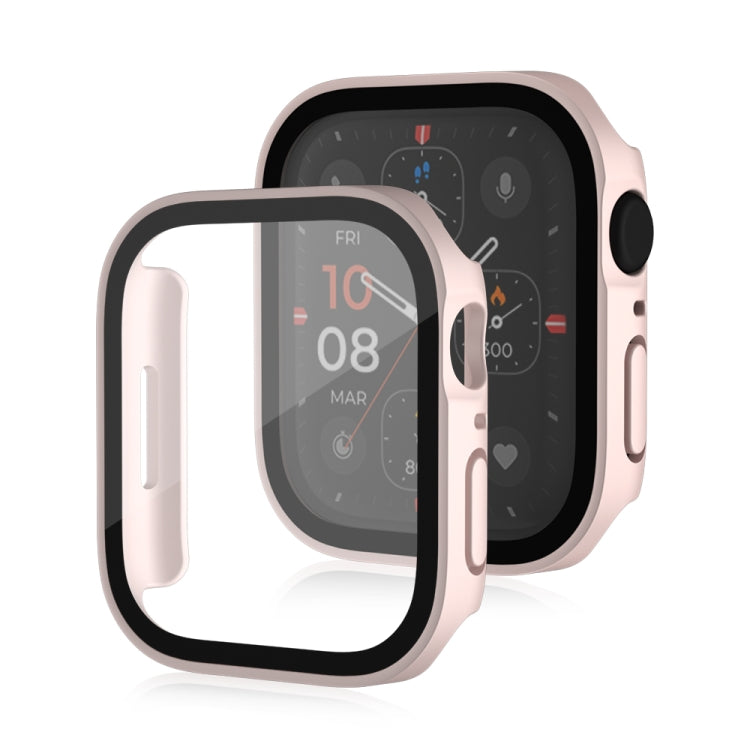 Life Waterproof Frosted 2 in 1 PC Frame + Tempered Glass Protective Case, For Apple Watch Series 9 / 8 / 7 45mm, For Apple Watch Series 9 / 8 / 7 41mm