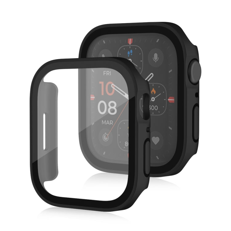Life Waterproof Frosted 2 in 1 PC Frame + Tempered Glass Protective Case, For Apple Watch Series 9 / 8 / 7 45mm, For Apple Watch Series 9 / 8 / 7 41mm