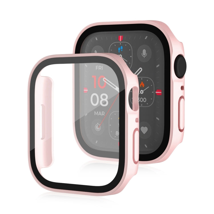 Life Waterproof Frosted 2 in 1 PC Frame + Tempered Glass Protective Case, For Apple Watch Series 6 / 5 / 4 / SE 44mm, For Apple Watch Series 6 / 5 / 4 / SE 40mm, For Apple Watch Series 8 / 7 41mm