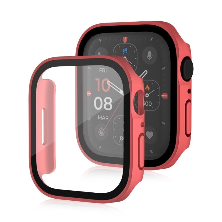 Life Waterproof Frosted 2 in 1 PC Frame + Tempered Glass Protective Case, For Apple Watch Series 6 / 5 / 4 / SE 44mm, For Apple Watch Series 6 / 5 / 4 / SE 40mm, For Apple Watch Series 8 / 7 41mm
