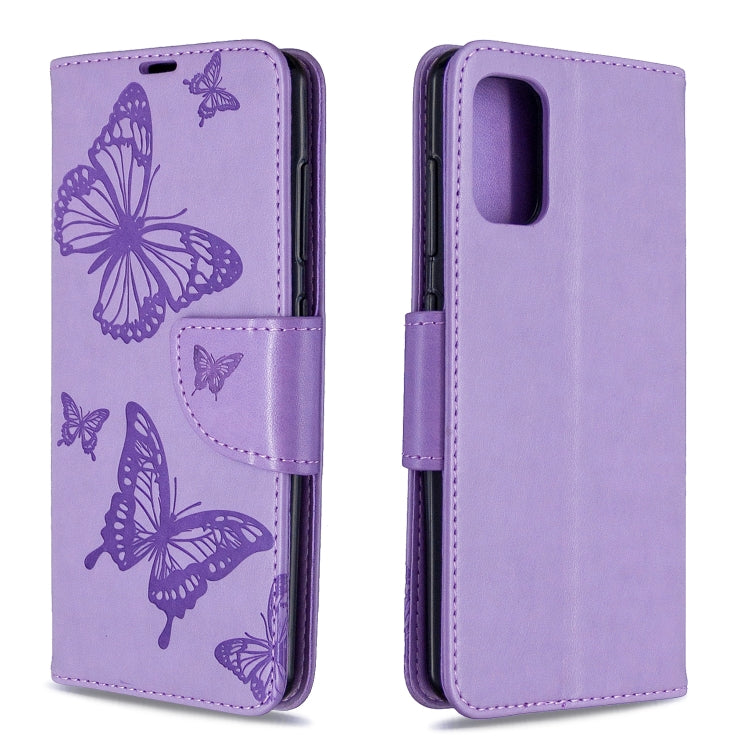 Two Butterflies Embossing Pattern Horizontal Flip Leather Case with Holder & Card Slot & Wallet & Lanyard, For Nokia 2.3, For Galaxy A41, For Galaxy A70e