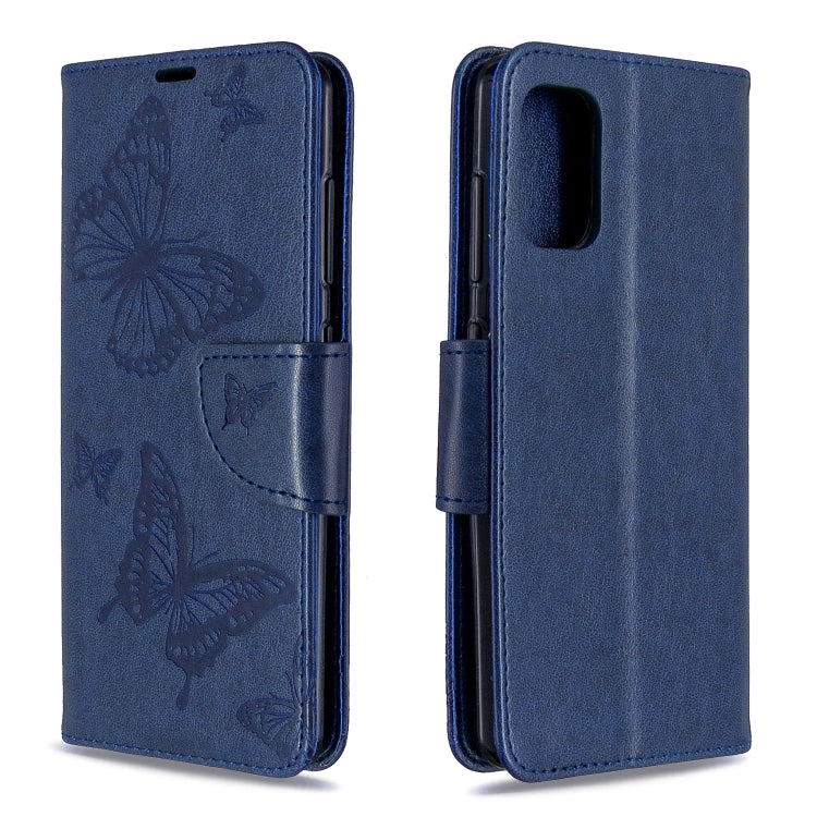 Two Butterflies Embossing Pattern Horizontal Flip Leather Case with Holder & Card Slot & Wallet & Lanyard, For Nokia 2.3, For Galaxy A41, For Galaxy A70e