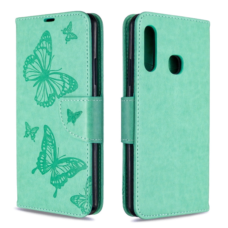 Two Butterflies Embossing Pattern Horizontal Flip Leather Case with Holder & Card Slot & Wallet & Lanyard, For Nokia 2.3, For Galaxy A41, For Galaxy A70e