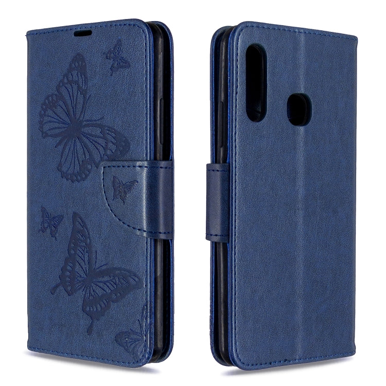 Two Butterflies Embossing Pattern Horizontal Flip Leather Case with Holder & Card Slot & Wallet & Lanyard, For Nokia 2.3, For Galaxy A41, For Galaxy A70e