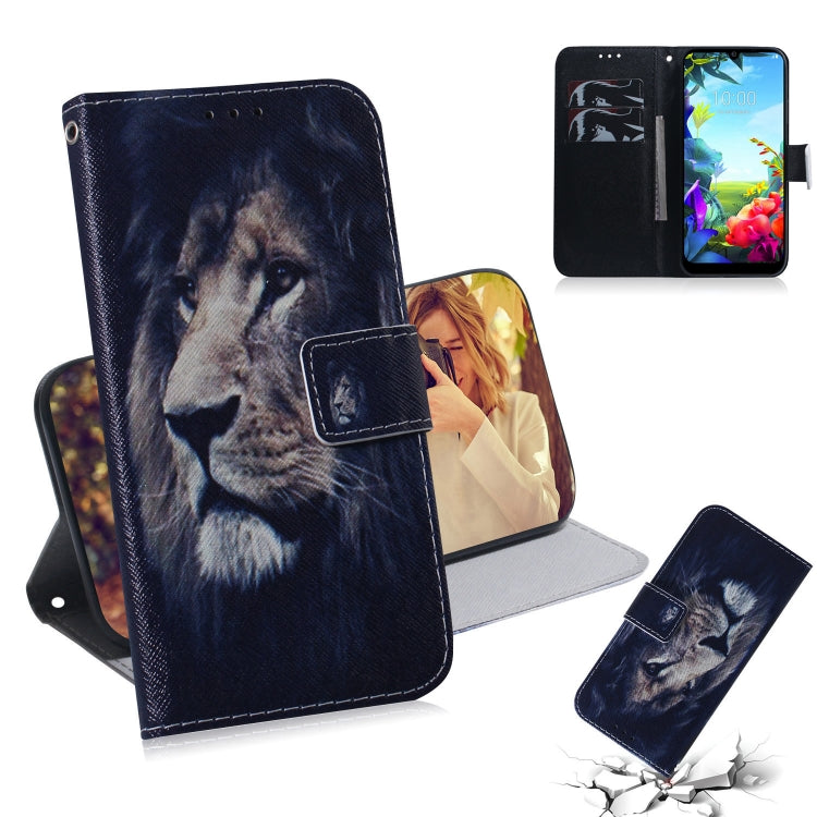 Combined Pattern Magnetic Attraction Horizontal Flip Leather Case, Support Holder & Card Slot & Wallet, For LG K40S, For Xiaomi Redmi Note 8T