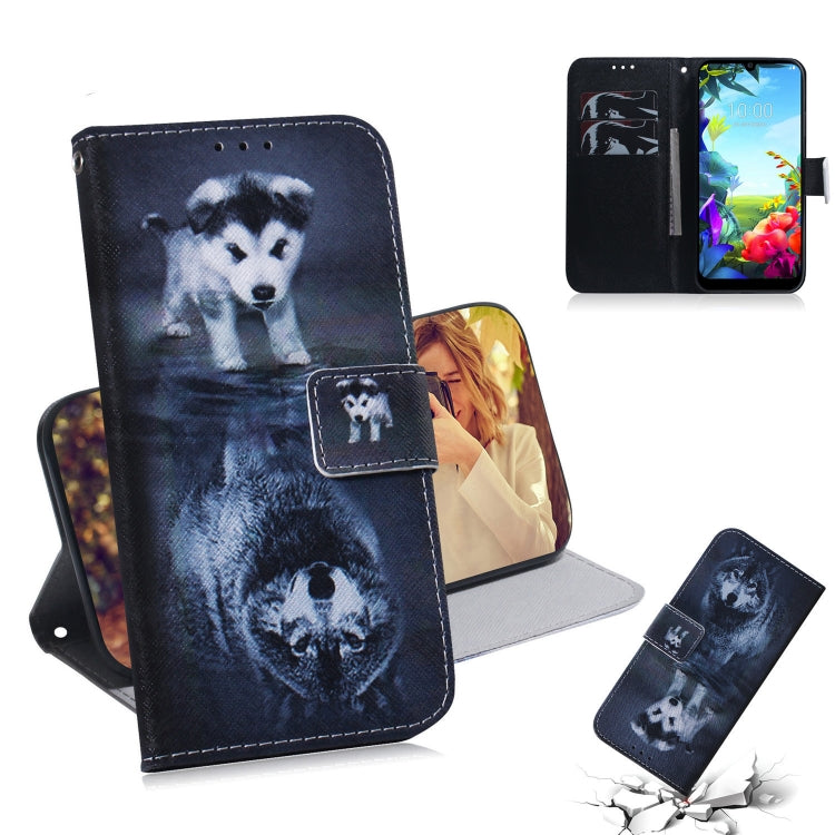Combined Pattern Magnetic Attraction Horizontal Flip Leather Case, Support Holder & Card Slot & Wallet, For LG K40S, For Xiaomi Redmi Note 8T
