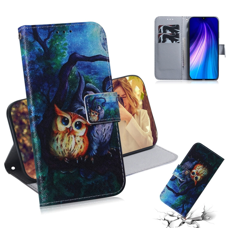 Combined Pattern Magnetic Attraction Horizontal Flip Leather Case, Support Holder & Card Slot & Wallet, For LG K40S, For Xiaomi Redmi Note 8T