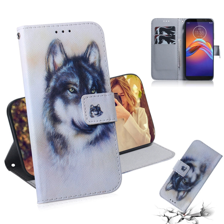 Combined Pattern Magnetic Attraction Horizontal Flip Leather Case, Support Holder & Card Slot & Wallet, For Motorola Moto E6 Play, For Motorola Moto G8 Plus
