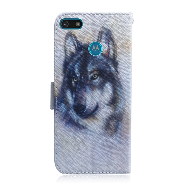 Combined Pattern Magnetic Attraction Horizontal Flip Leather Case, Support Holder & Card Slot & Wallet, For Motorola Moto E6 Play, For Motorola Moto G8 Plus