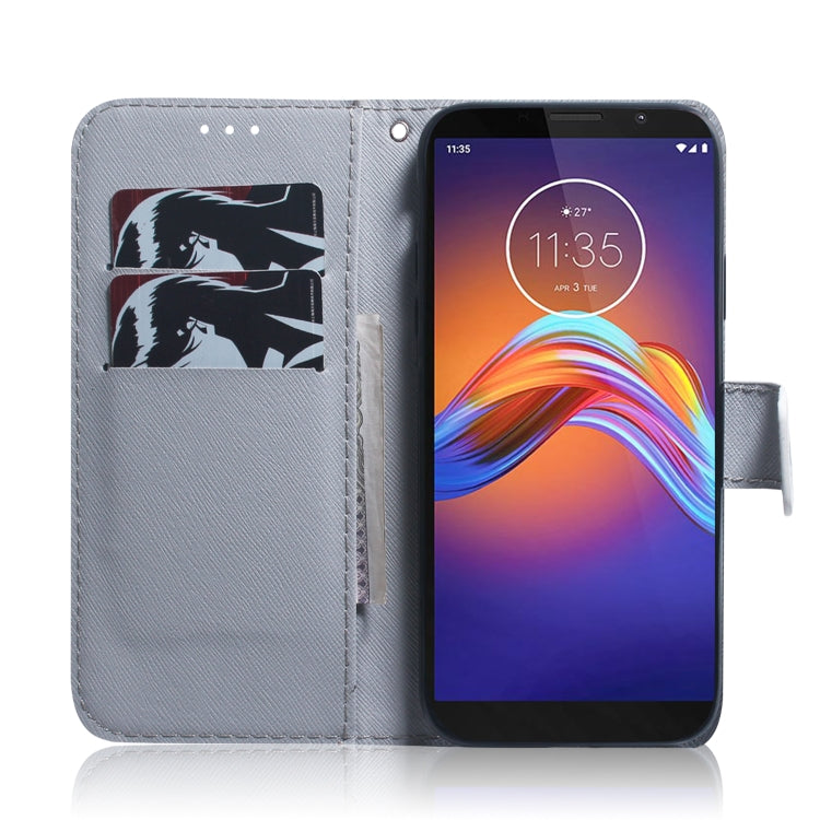 Combined Pattern Magnetic Attraction Horizontal Flip Leather Case, Support Holder & Card Slot & Wallet, For Motorola Moto E6 Play, For Motorola Moto G8 Plus