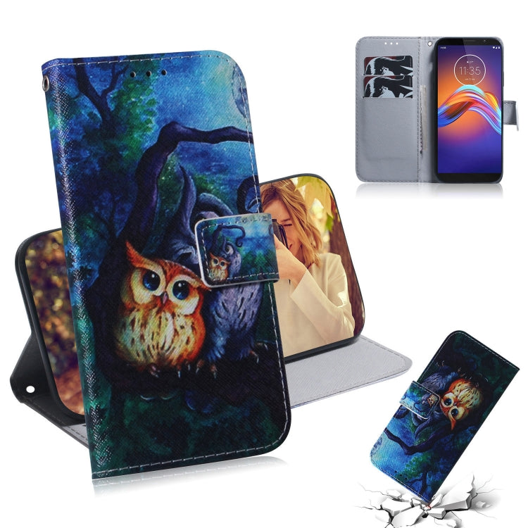 Combined Pattern Magnetic Attraction Horizontal Flip Leather Case, Support Holder & Card Slot & Wallet, For Motorola Moto E6 Play, For Motorola Moto G8 Plus