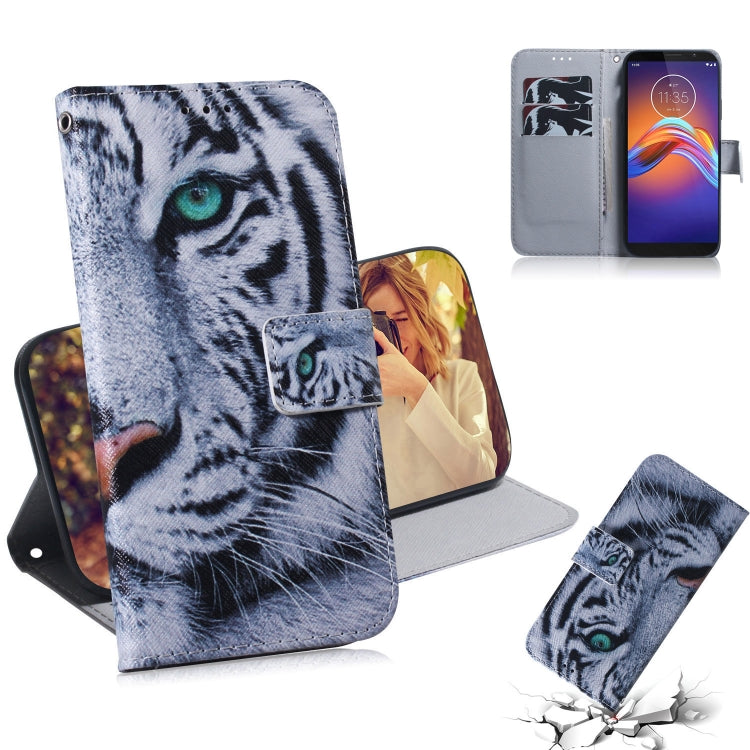 Combined Pattern Magnetic Attraction Horizontal Flip Leather Case, Support Holder & Card Slot & Wallet, For Motorola Moto E6 Play, For Motorola Moto G8 Plus