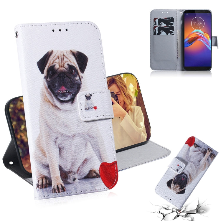 Combined Pattern Magnetic Attraction Horizontal Flip Leather Case, Support Holder & Card Slot & Wallet, For Motorola Moto E6 Play, For Motorola Moto G8 Plus