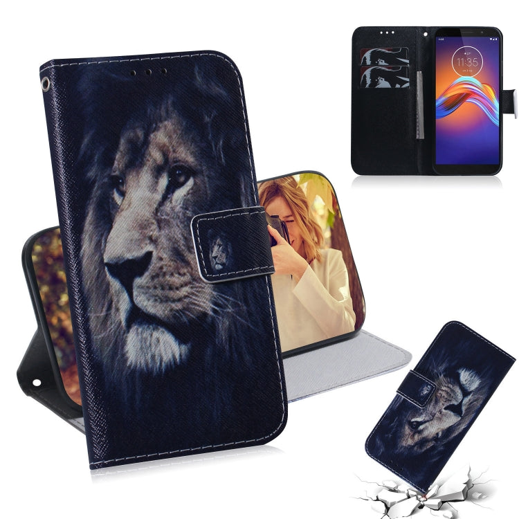 Combined Pattern Magnetic Attraction Horizontal Flip Leather Case, Support Holder & Card Slot & Wallet, For Motorola Moto E6 Play, For Motorola Moto G8 Plus