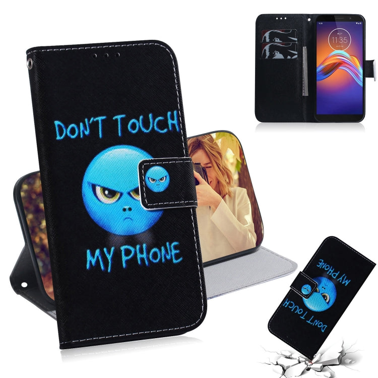 Combined Pattern Magnetic Attraction Horizontal Flip Leather Case, Support Holder & Card Slot & Wallet, For Motorola Moto E6 Play, For Motorola Moto G8 Plus